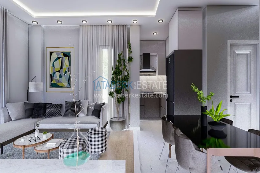 Приобрести Квартиры в строящемся малоэтажном комплексе в Газипаше, район Пазарджи  5 