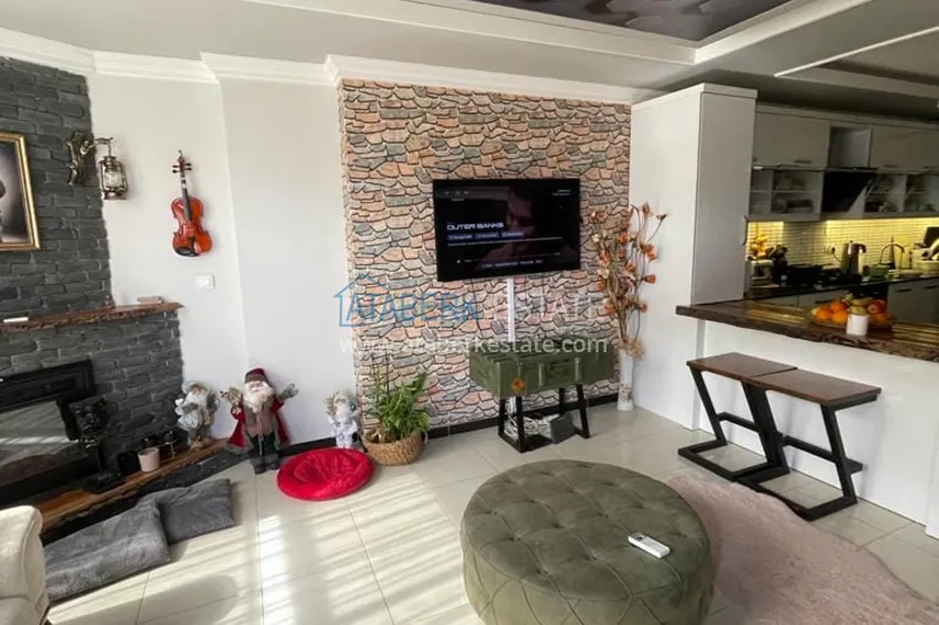 Приобрести Трёхкомнатная квартира с застекленным балконом, рядом с морем, район Оба - Алания  4 