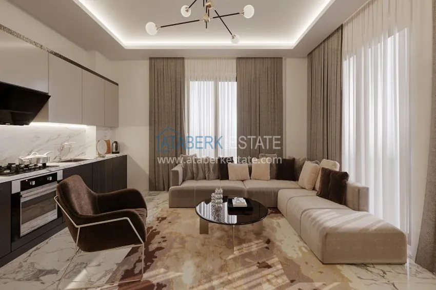 Приобрести Квартира от инвестора в строящемся комплексе в 200 метрах от моря в Алании, Окурджалар 5 