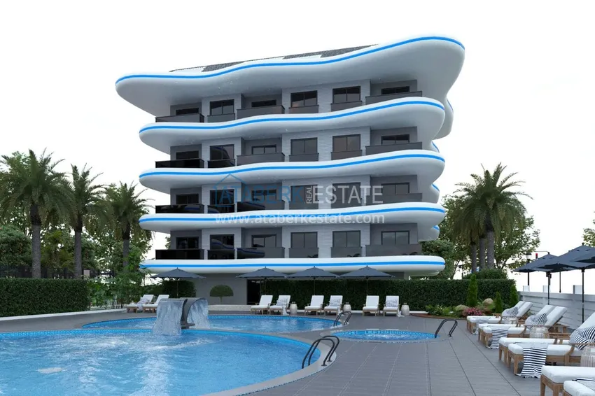 Квартиры и пентхаусы в комплексе на этапе строительства – Алания, район Инджекум 4 