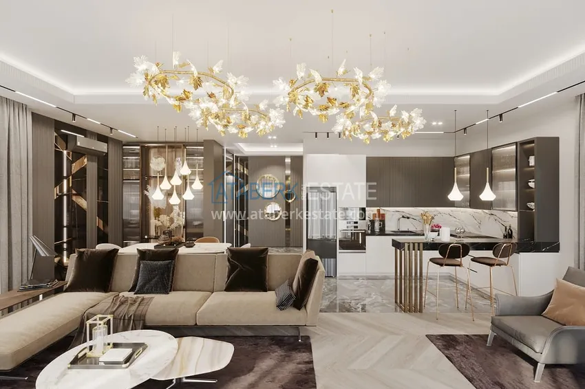 Приобрести Виллы премиум-класса на начальном этапе строительства в горном районе Алании - Тепе 4 