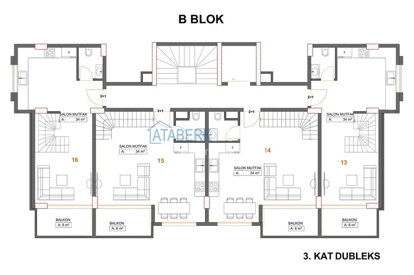 Купить дешево Квартиры и пентхаусы в комплексе на этапе строительства – Алания, район Каргыджак 6 