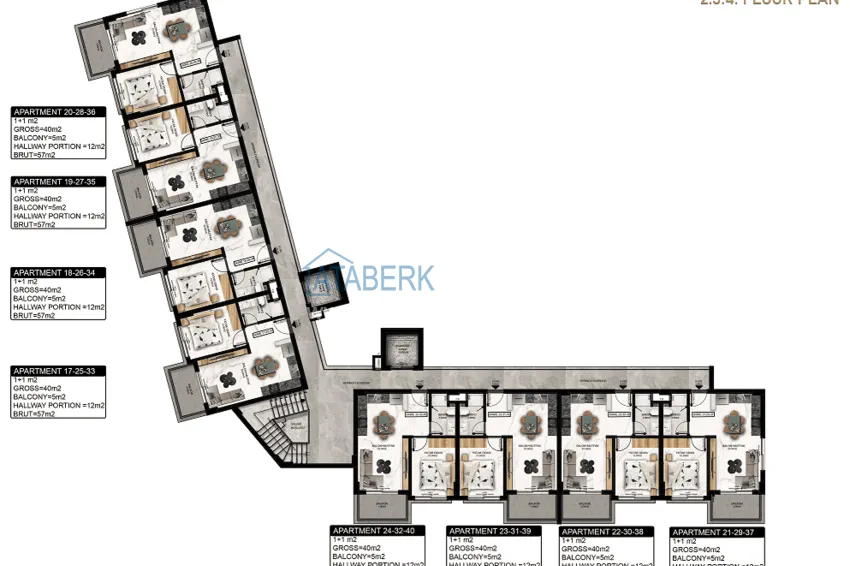 Купить дешево Новый инвестиционный проект резиденции с хорошей инфраструктурой в Газипаше 5 