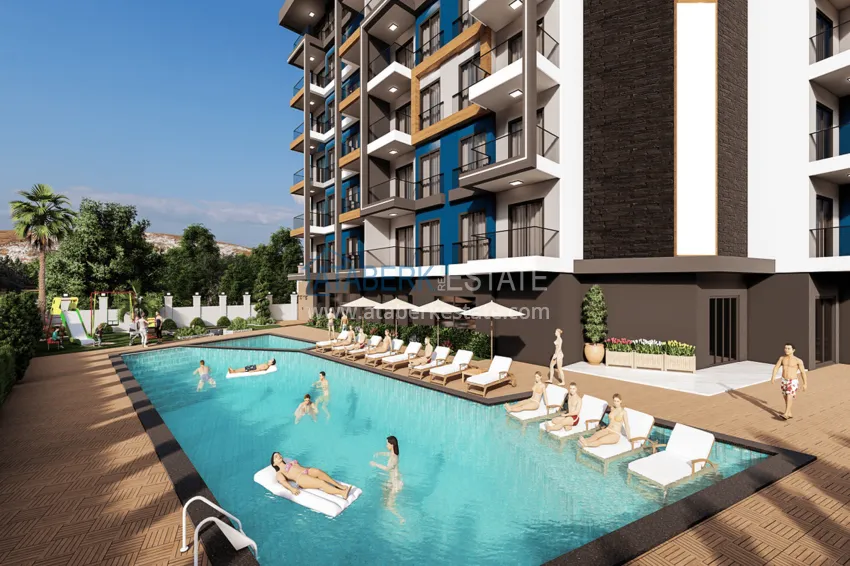 Новый инвестиционный проект резиденции с хорошей инфраструктурой в Газипаше 5 