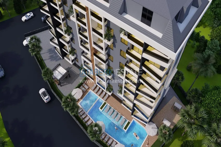 Квартира 1+1 в строящемся комплексе – район Авсаллар Алания  5 