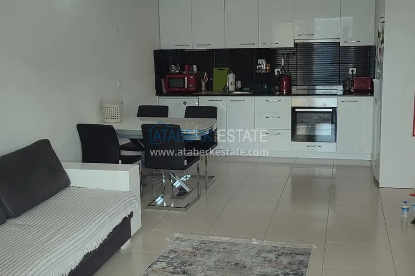 Приобрести Квартира 1+1 с мебелью и застеклённым балконом в комплексе с богатой инфраструктурой, район Оба – Алания 5 