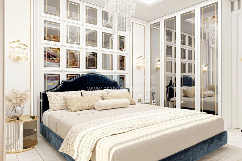 Приобрести Квартира в строящемся комплексе - центр Алании в 350 м от пляжа Клеопатра 6 