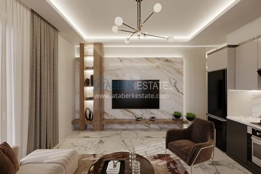 Приобрести Квартира от инвестора в строящемся комплексе в 200 метрах от моря в Алании, Окурджалар 6 