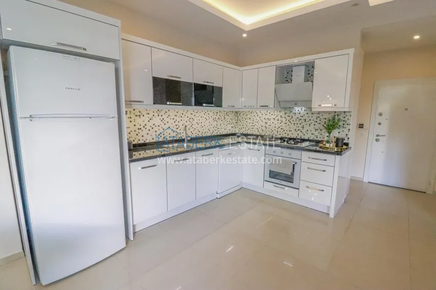 Приобрести Садовый дуплекс 2+1 в Кестеле с мебелью в благоустроенном комплексе, подходит для гражданства 6 