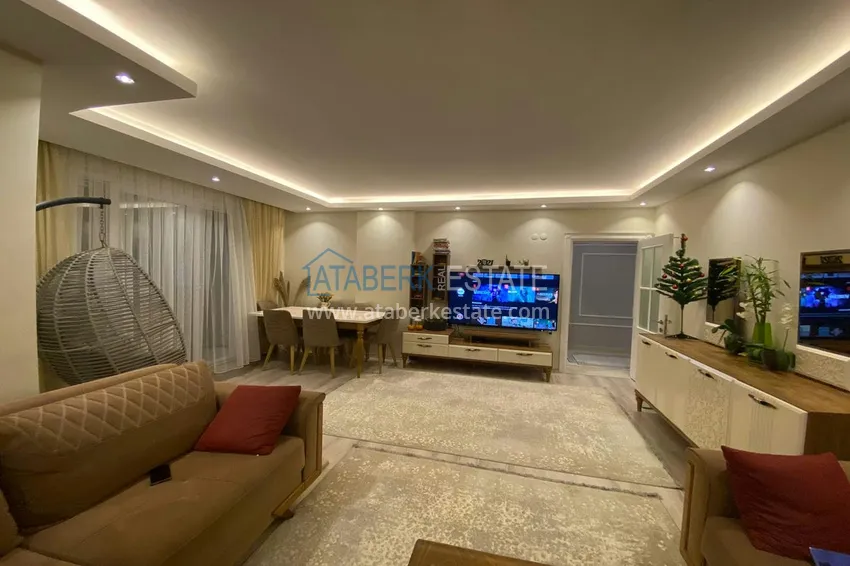 Приобрести Четырехкомнатная квартира с мебелью в Алании - район Тосмур 5 