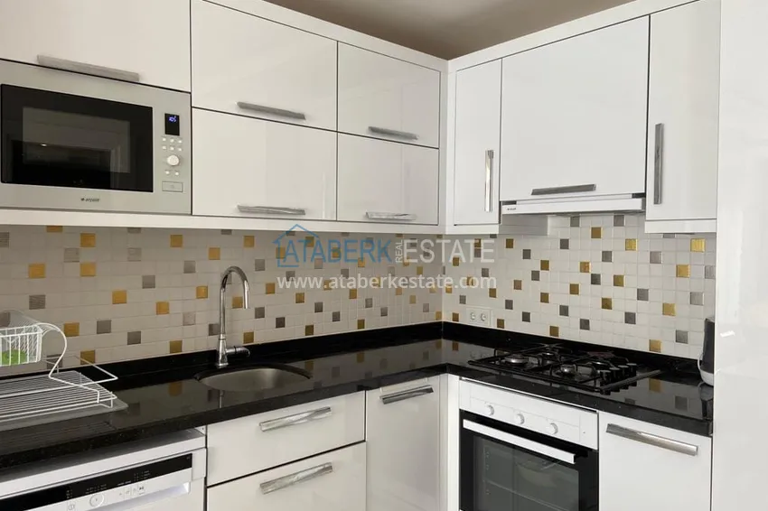 Приобрести На аренде квартира 1+1 с выходом в сад в курортном районе Алании - Авсаллар C1 5 