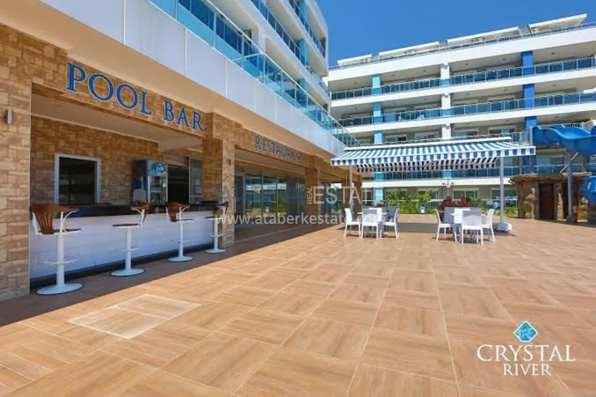 Квартира 1+1 с мебелью и застеклённым балконом в комплексе с богатой инфраструктурой, район Оба – Алания 10 