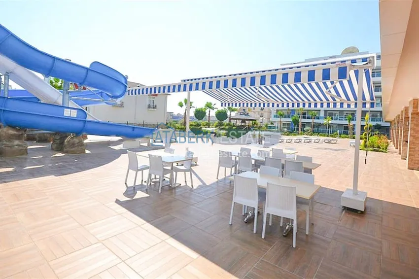 Квартира 1+1 с мебелью и застеклённым балконом в комплексе с богатой инфраструктурой, район Оба – Алания 11 