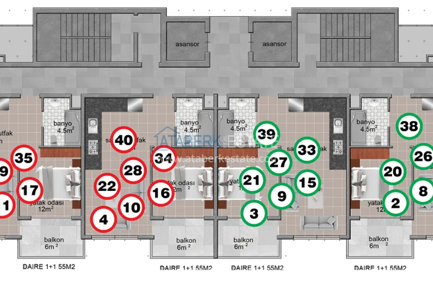 Купить дешево Доступная недвижимость без посредников напрямую от застройщика – Алания, Авсаллар 6 
