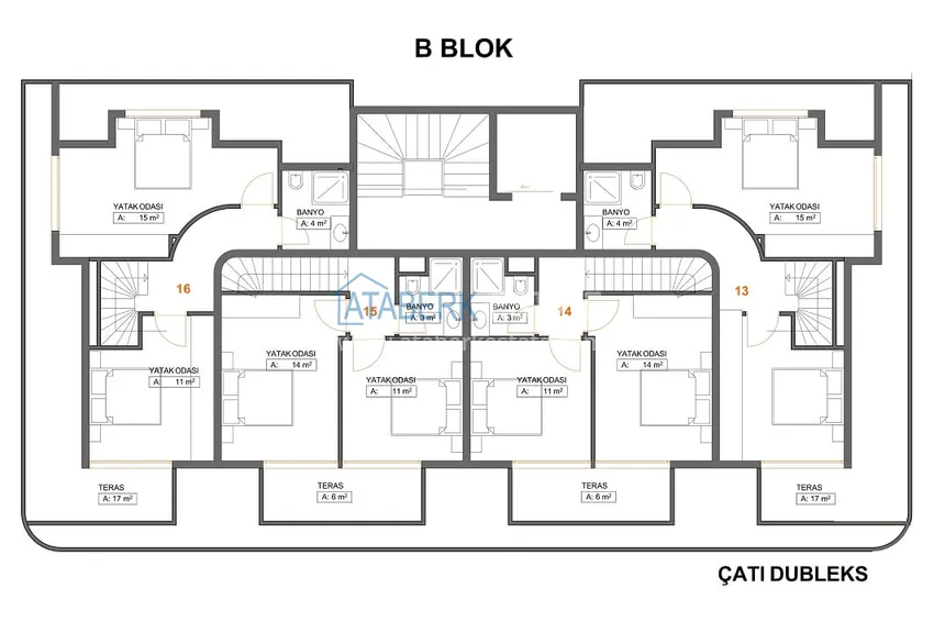 Купить дешево Квартиры и пентхаусы в комплексе на этапе строительства – Алания, район Каргыджак 7 
