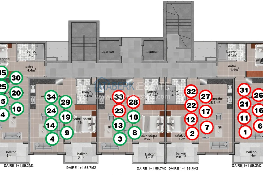 Купить дешево Доступная недвижимость без посредников напрямую от застройщика – Алания, Авсаллар 12 