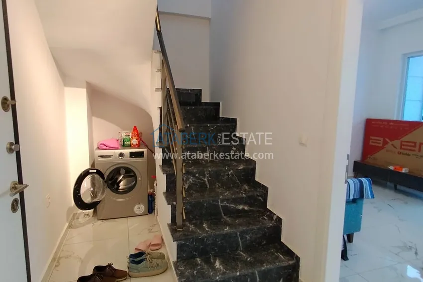 Приобрести Пентхаус-дуплекс с двумя спальнями и застекленным балконом в районе Оба, Алания 6 