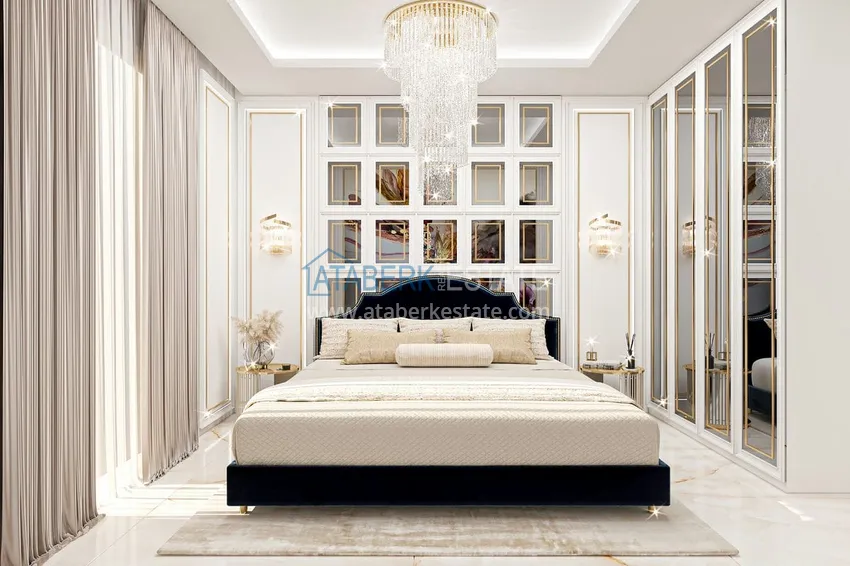 Приобрести Квартира в строящемся комплексе - центр Алании в 350 м от пляжа Клеопатра 7 