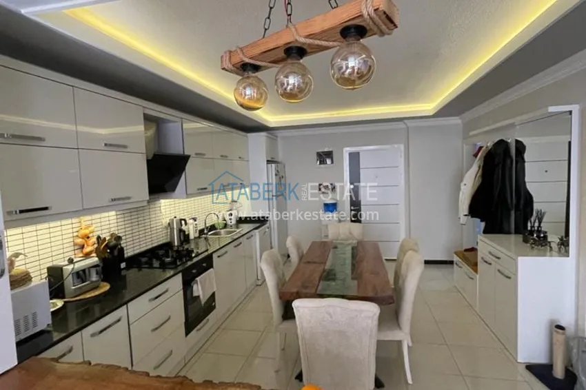 Приобрести Трёхкомнатная квартира с застекленным балконом, рядом с морем, район Оба - Алания  6 