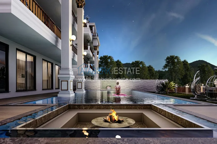 Виллы премиум-класса на начальном этапе строительства в горном районе Алании - Тепе 6 