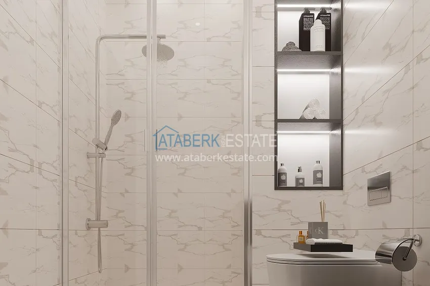 Приобрести Новый инвестиционный проект резиденции с хорошей инфраструктурой в Газипаше 7 