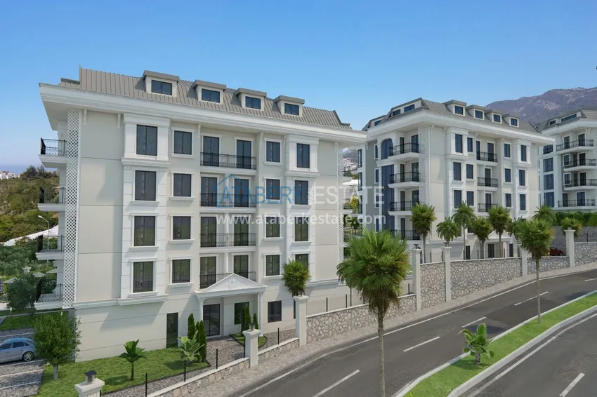 Квартира 3+1 с отдельной кухней и авторской отделкой в эксклюзивном жилом комплексе, район Оба – Алания 7 