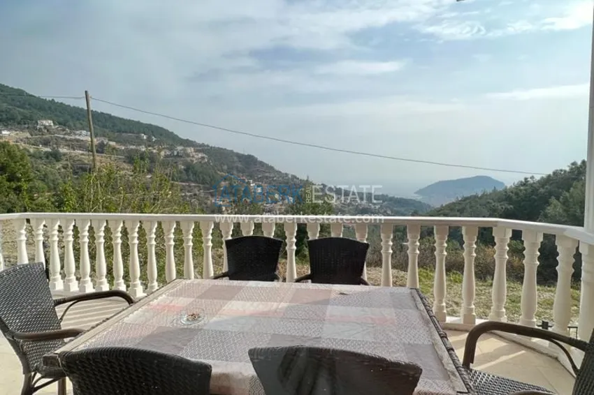 Приобрести Меблированная вилла с видовыми характеристиками в районе Бекташ Алания 8 