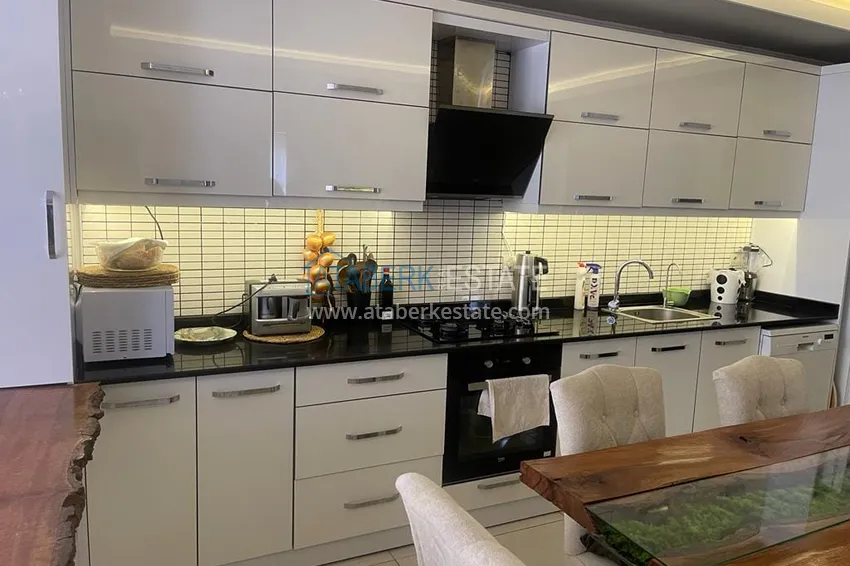 Приобрести Трёхкомнатная квартира с застекленным балконом, рядом с морем, район Оба - Алания  7 