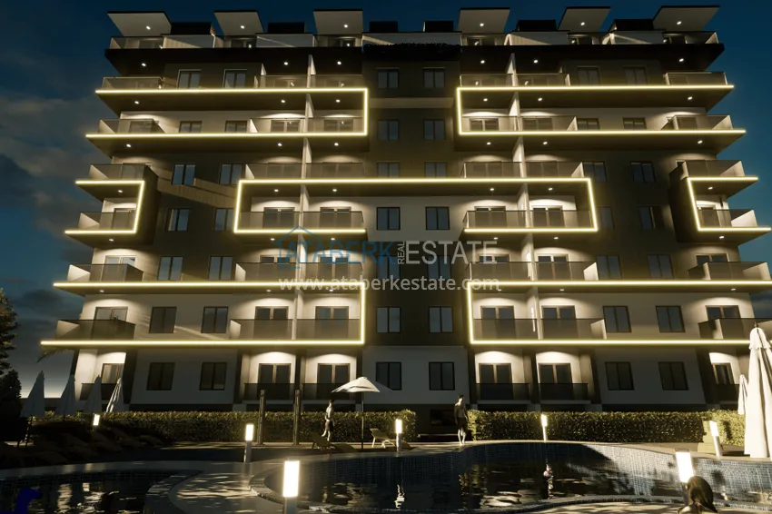 Квартиры и пентхаусы в центре Газипаши с рассрочкой в комплексе на этапе строительства 8 