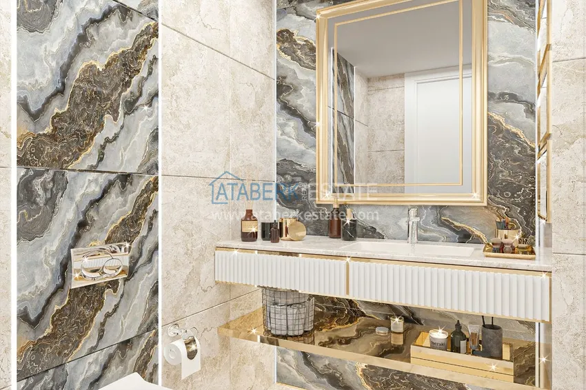 Приобрести Квартира в строящемся комплексе - центр Алании в 350 м от пляжа Клеопатра 9 