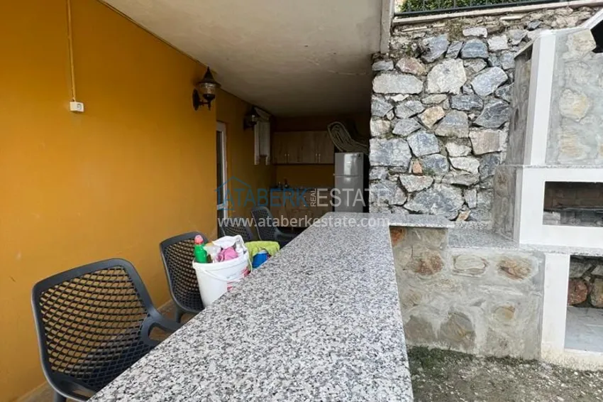 Меблированная вилла с видовыми характеристиками в районе Бекташ Алания 8 