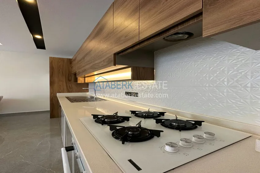 Приобрести Квартира 1+1 с новой мебелью, видом на море и горы, Махмутлар – Алания 11 