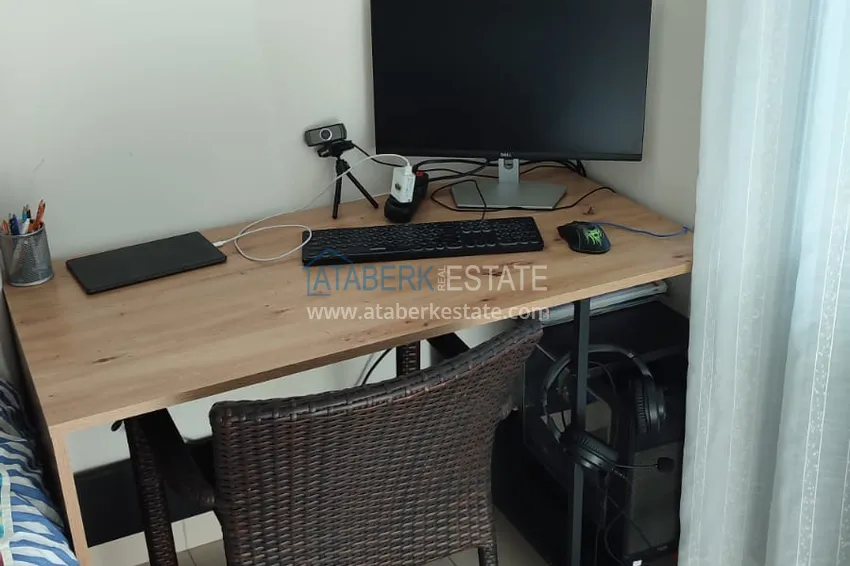 Приобрести Квартира 1+1 с мебелью и застеклённым балконом в комплексе с богатой инфраструктурой, район Оба – Алания 9 