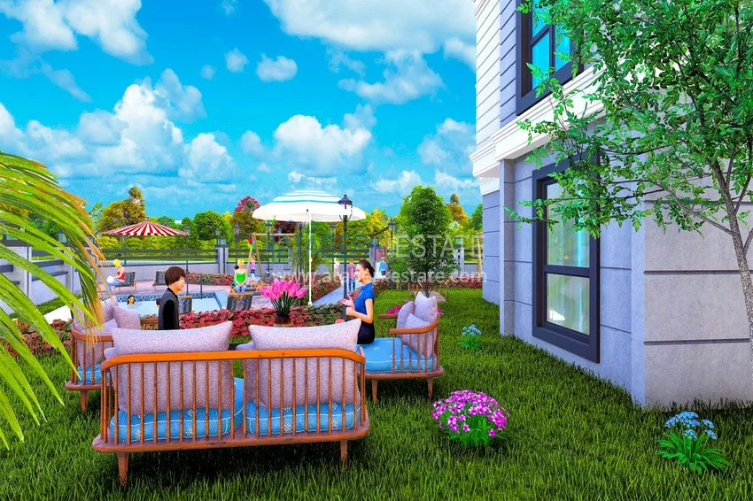 Квартиры в строящемся малоэтажном комплексе в Газипаше, район Пазарджи  8 