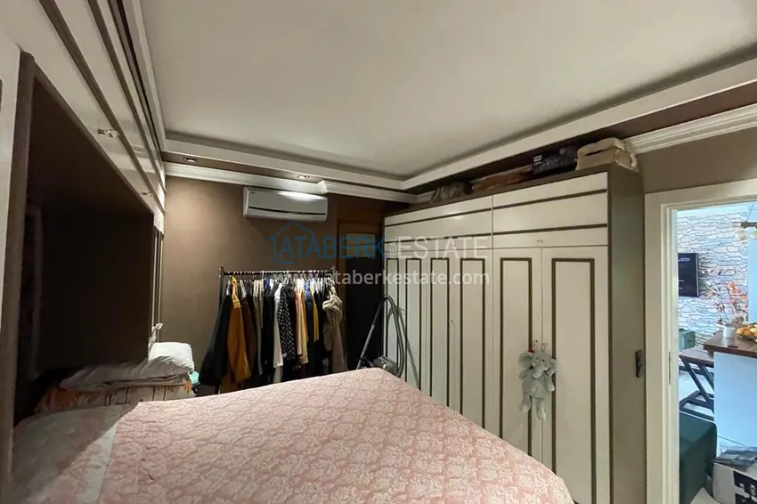 Приобрести Трёхкомнатная квартира с застекленным балконом, рядом с морем, район Оба - Алания  9 