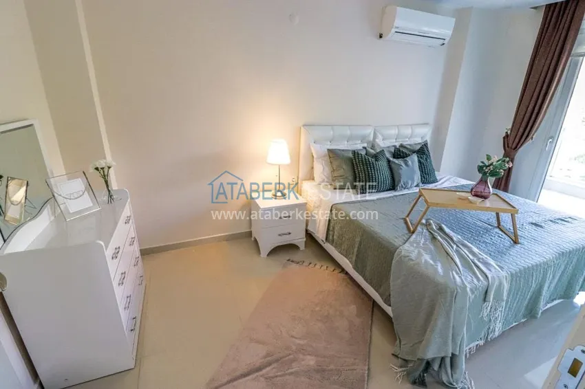 Приобрести Садовый дуплекс 2+1 в Кестеле с мебелью в благоустроенном комплексе, подходит для гражданства 11 