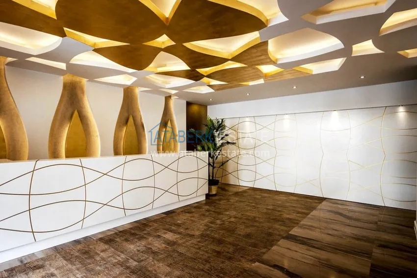 На аренде квартира 1+1 с выходом в сад в курортном районе Алании - Авсаллар C1 9 