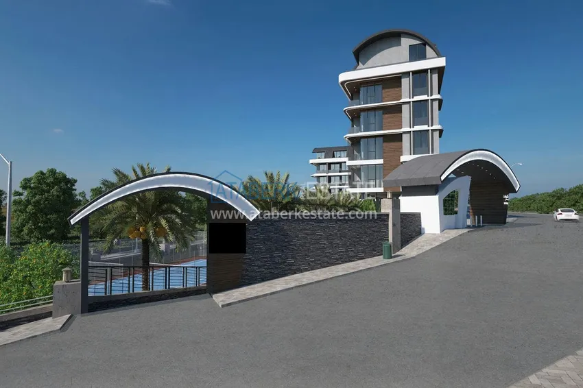 Квартиры и пентхаусы в комплексе на этапе строительства – Алания, район Каргыджак 10 