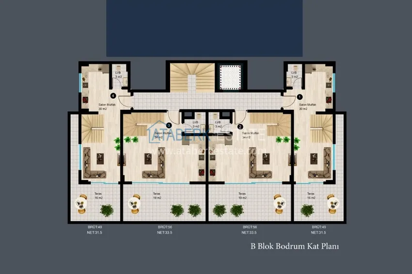 Купить дешево Недвижимость от застройщика в новом комплексе - Алания, район Каргыджак 6 