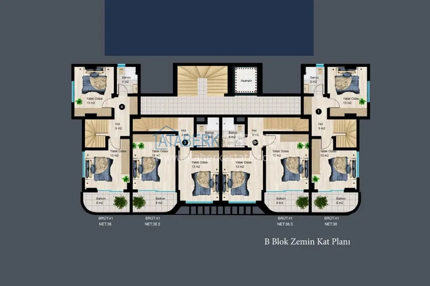 Купить дешево Недвижимость от застройщика в новом комплексе - Алания, район Каргыджак 8 