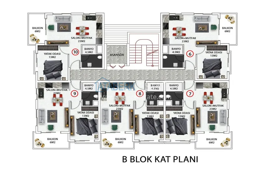 Купить дешево Квартиры и пентхаусы в комплексе на этапе строительства – Алания, район Инджекум 2 