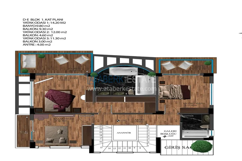 Купить дешево Виллы в Каргыджаке от застройщика – с правом на получение турецкого гражданства  13 