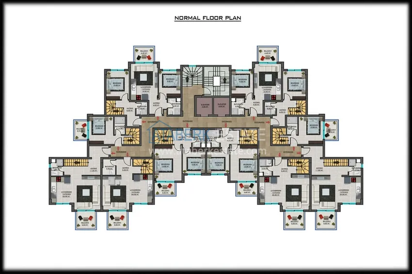 Купить дешево Новый инвестиционно-привлекательный проект в Газипаше, район Пазарджи 2 