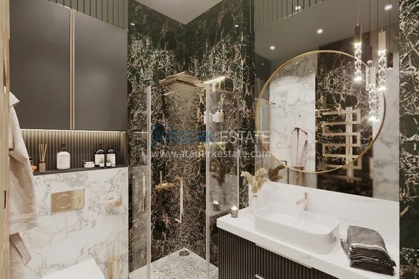 Приобрести Виллы премиум-класса на начальном этапе строительства в горном районе Алании - Тепе 22 