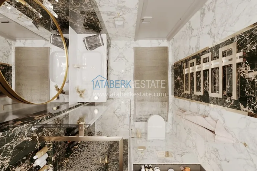 Приобрести Виллы премиум-класса на начальном этапе строительства в горном районе Алании - Тепе 24 