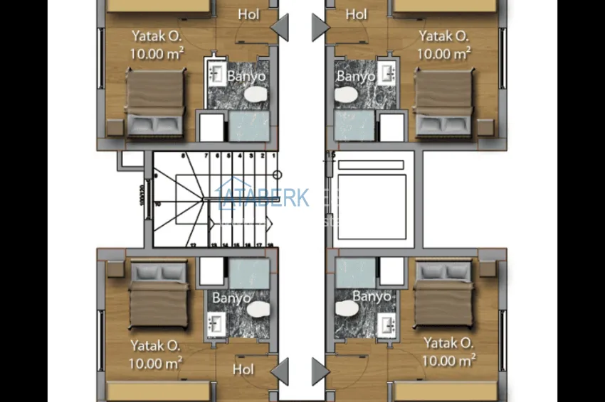 Купить дешево Новый бутик-проект в центральной части Газипаши, район Пазарджи 1 