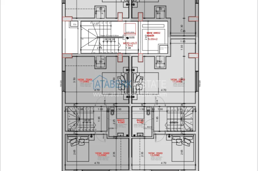 Купить дешево Новый бутик-проект в центральной части Газипаши, район Пазарджи 3 