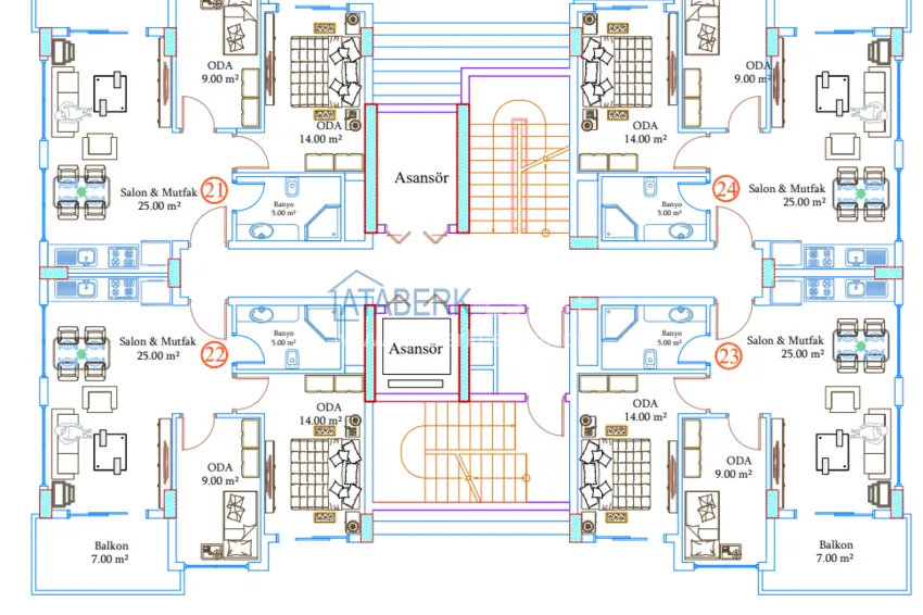 Купить дешево Инвестиционная недвижимость в Авсалларе – квартиры на этапе котлована  5 