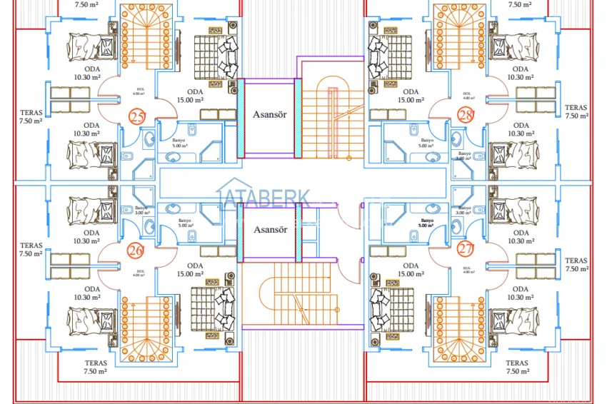 Купить дешево Инвестиционная недвижимость в Авсалларе – квартиры на этапе котлована  7 