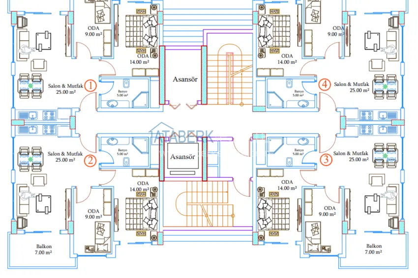 Купить дешево Инвестиционная недвижимость в Авсалларе – квартиры на этапе котлована  8 